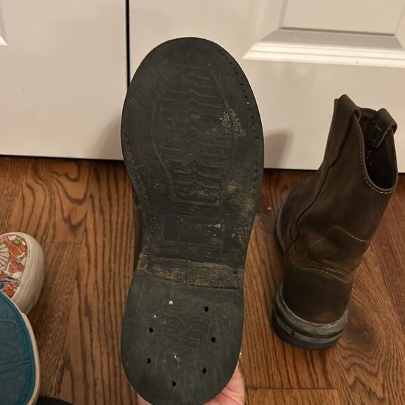 Brazos Leather, oil & slip resistant Leather work boots Size 8 - Picture 5 of 6